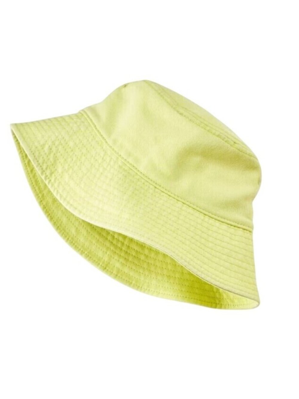 NWT Cat & Jack Kids Neon Yellow Bucket Hat With Wide Brim OSFM New With Tags